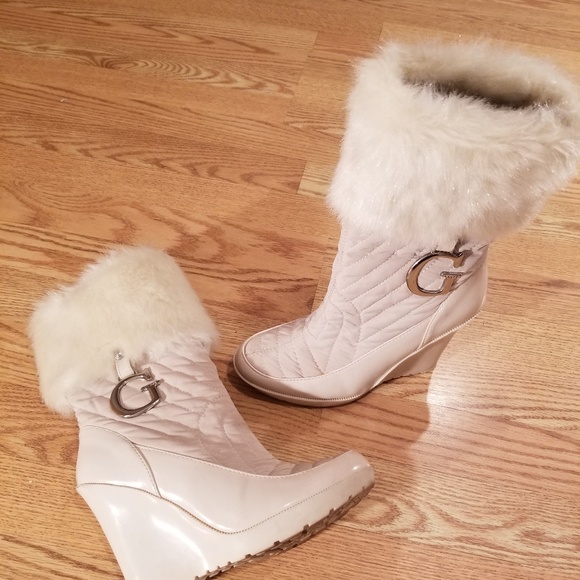 guess wedge boots